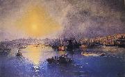 Ivan Aivazovsky Constantinople Sunset France oil painting artist